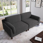 Canapé 2 places en velours côtelé de 90,2 cm de large.