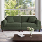 Canapé 2 places en velours côtelé de 90,2 cm de large.