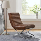 Art Leon Retro Armless Leather Chair