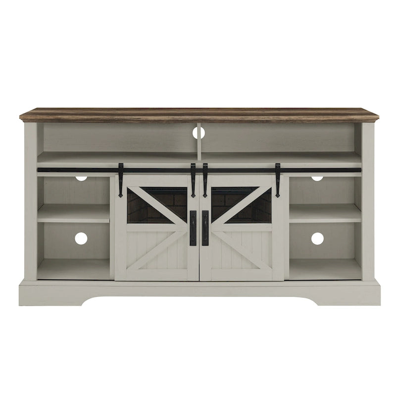 Foyer électrique de 60 pouces avec capteur de porte