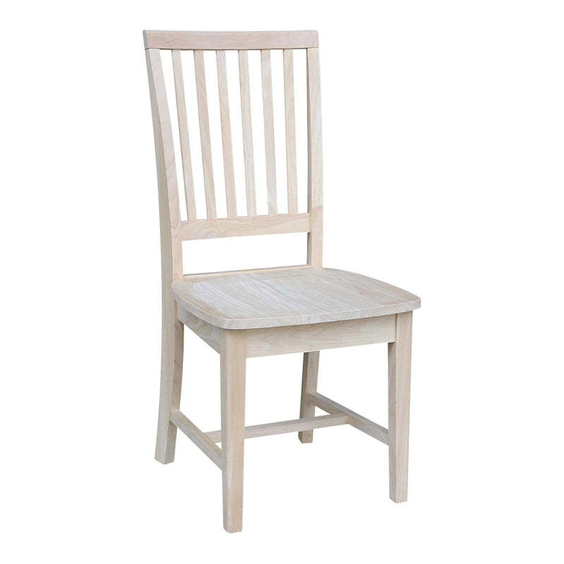 Chaises de salle à manger Mission en bois massif, lot de 2