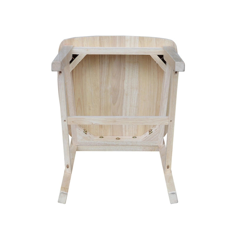 Chaises de salle à manger Mission en bois massif, lot de 2