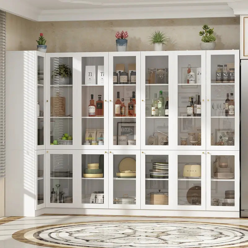 Armoire de rangement de cuisine, buffet utilitaire, placard modulaire de garde-manger