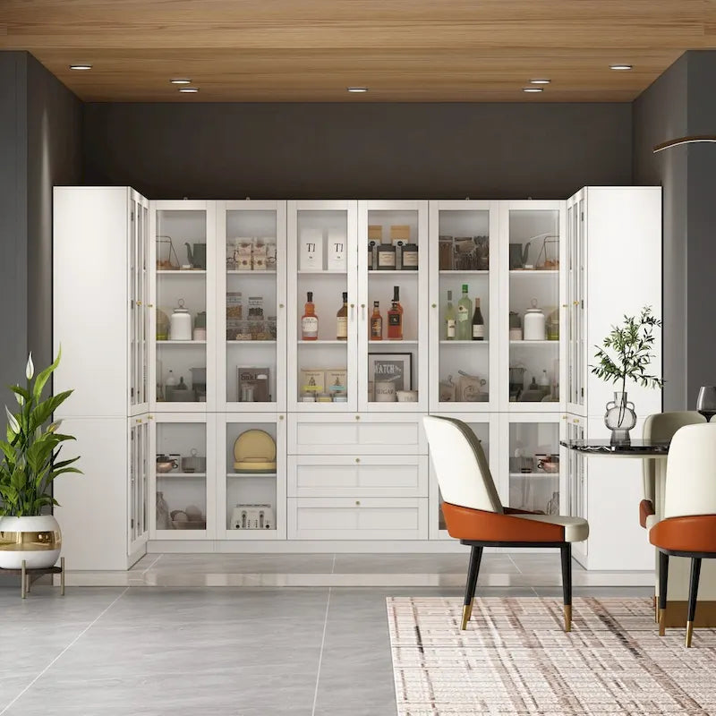Armoire de rangement de cuisine, buffet utilitaire, placard modulaire de garde-manger