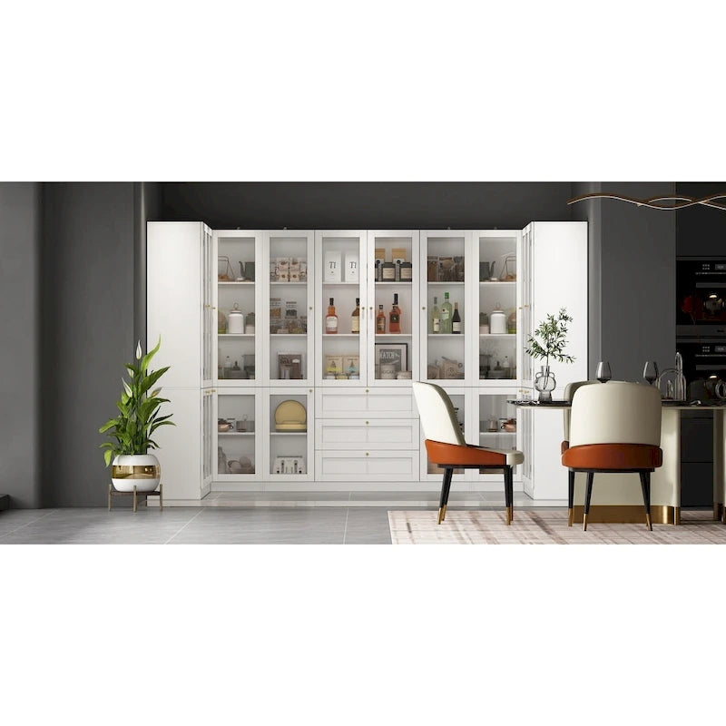 Armoire de rangement de cuisine, buffet utilitaire, placard modulaire de garde-manger