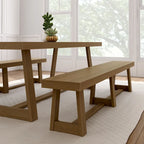 Plank and Beam Classic Solid Wood Dining Bench - 86