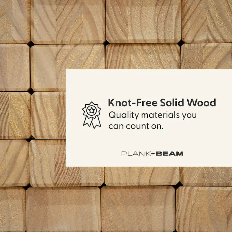 Banc de salle à manger classique en bois massif Plank and Beam - 86