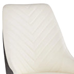 Chaises de salle à manger rembourrées en similicuir, lot de 4 - 46 cm (L) x 54 cm (l) x 93 cm (H)