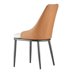 Chaises de salle à manger rembourrées en similicuir, lot de 4 - 46 cm (L) x 54 cm (l) x 93 cm (H)