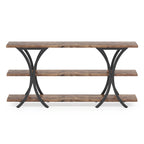 Console étroite de 70,8 pouces avec 3 étagères à niveaux