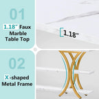 Console étroite de 70,8 pouces avec 3 étagères à niveaux