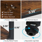 Table console extra longue de 70,9 pouces, table d'appoint étroite avec étagères de rangement en bois à 3 niveaux