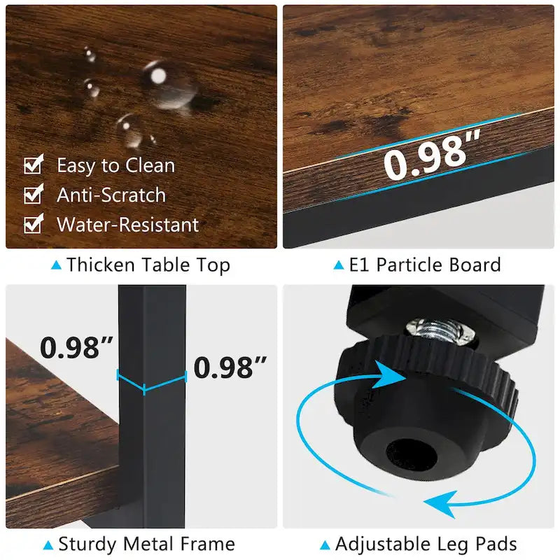 Table console extra longue de 70,9 pouces, table d'appoint étroite avec étagères de rangement en bois à 3 niveaux