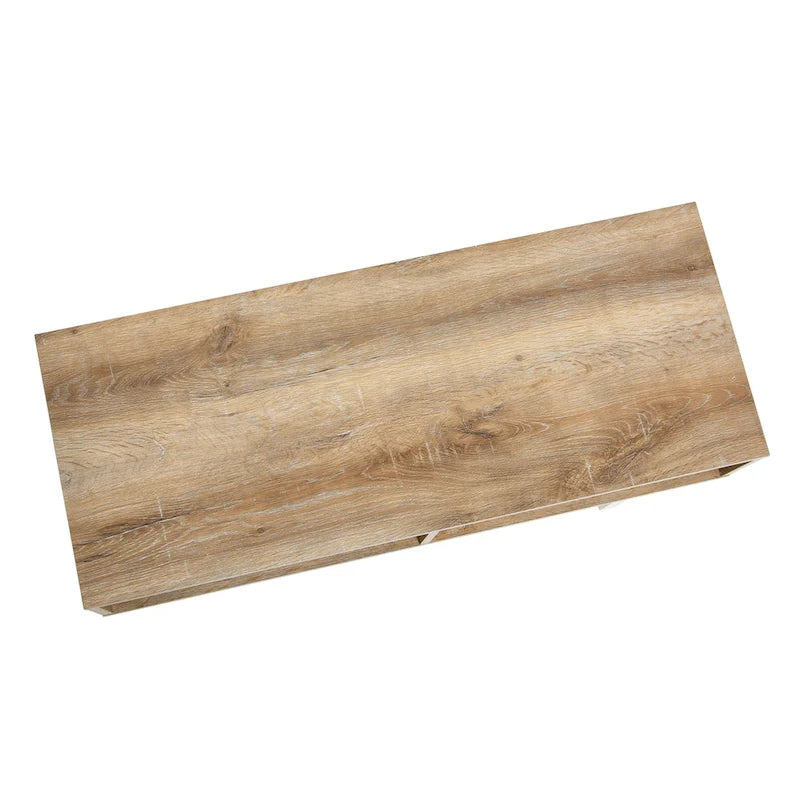 Meuble TV rectangulaire Household Essentials avec table basse et rangement - 40 cm (L) x 100 cm (l) x 40 cm (H)