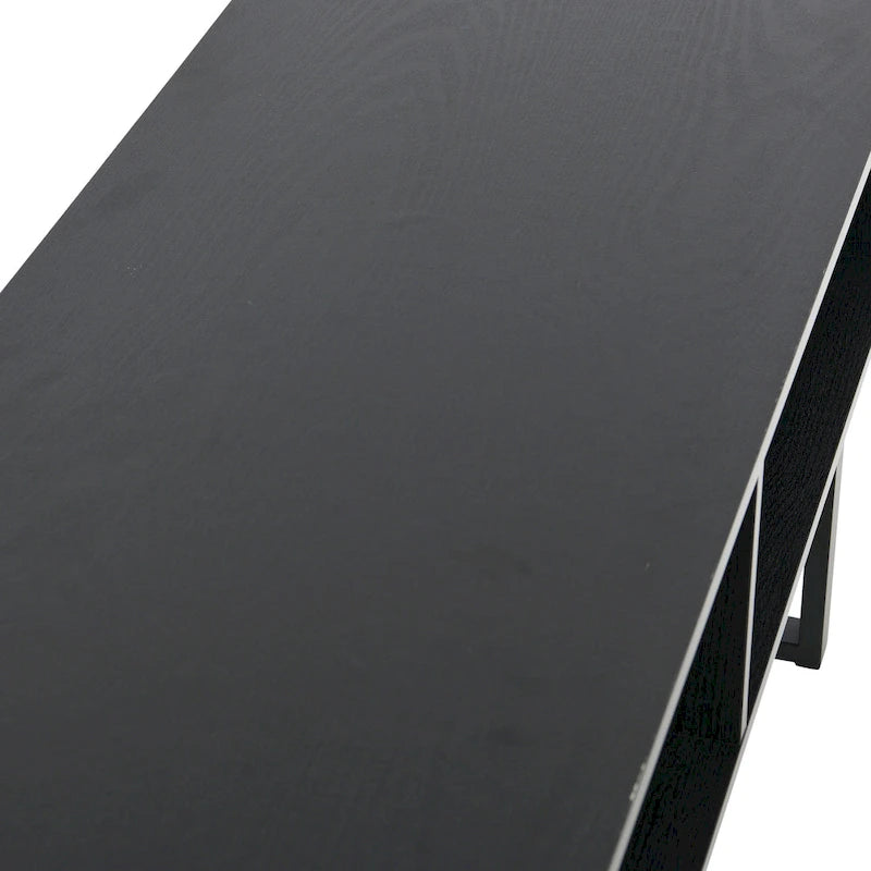 Meuble TV rectangulaire Household Essentials avec table basse et rangement - 40 cm (L) x 100 cm (l) x 40 cm (H)