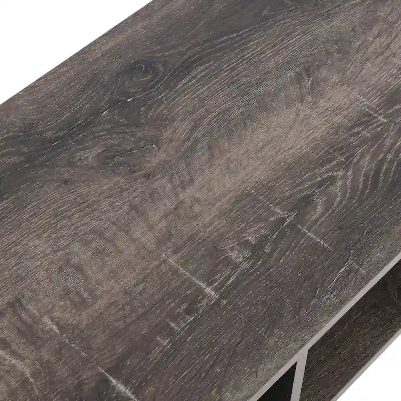 Meuble TV rectangulaire Household Essentials avec table basse et rangement - 40 cm (L) x 100 cm (l) x 40 cm (H)