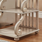 Table d'appoint Lorraine en bois à volutes par iNSPIRE Q Classic