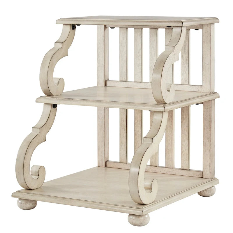 Table d'appoint Lorraine en bois à volutes par iNSPIRE Q Classic