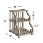 Table d'appoint Lorraine en bois à volutes par iNSPIRE Q Classic