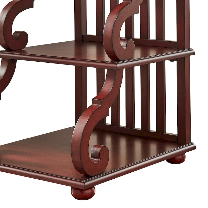 Table d'appoint Lorraine en bois à volutes par iNSPIRE Q Classic