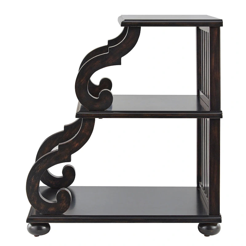 Table d'appoint Lorraine en bois à volutes par iNSPIRE Q Classic