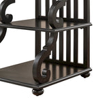 Table d'appoint Lorraine en bois à volutes par iNSPIRE Q Classic