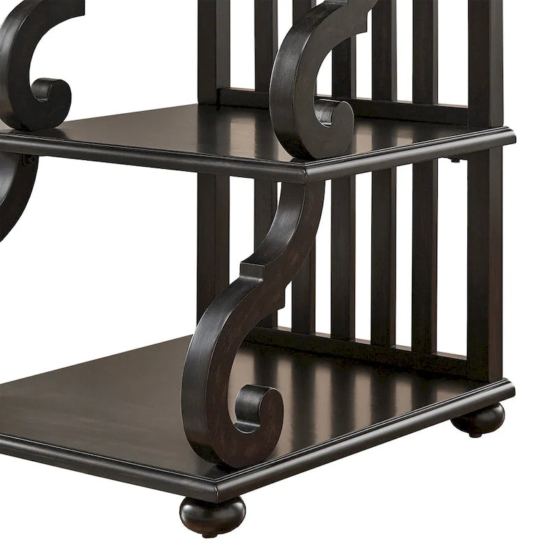 Table d'appoint Lorraine en bois à volutes par iNSPIRE Q Classic