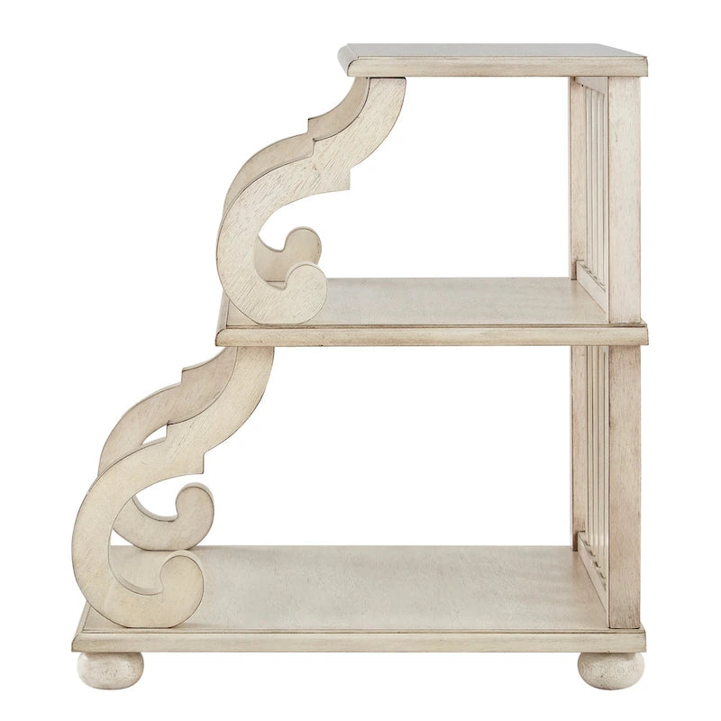 Table d'appoint Lorraine en bois à volutes par iNSPIRE Q Classic