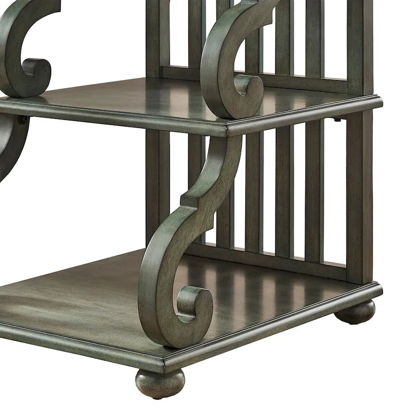 Table d'appoint Lorraine en bois à volutes par iNSPIRE Q Classic