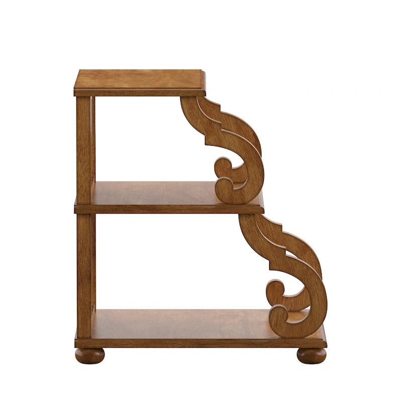 Table d'appoint Lorraine en bois à volutes par iNSPIRE Q Classic