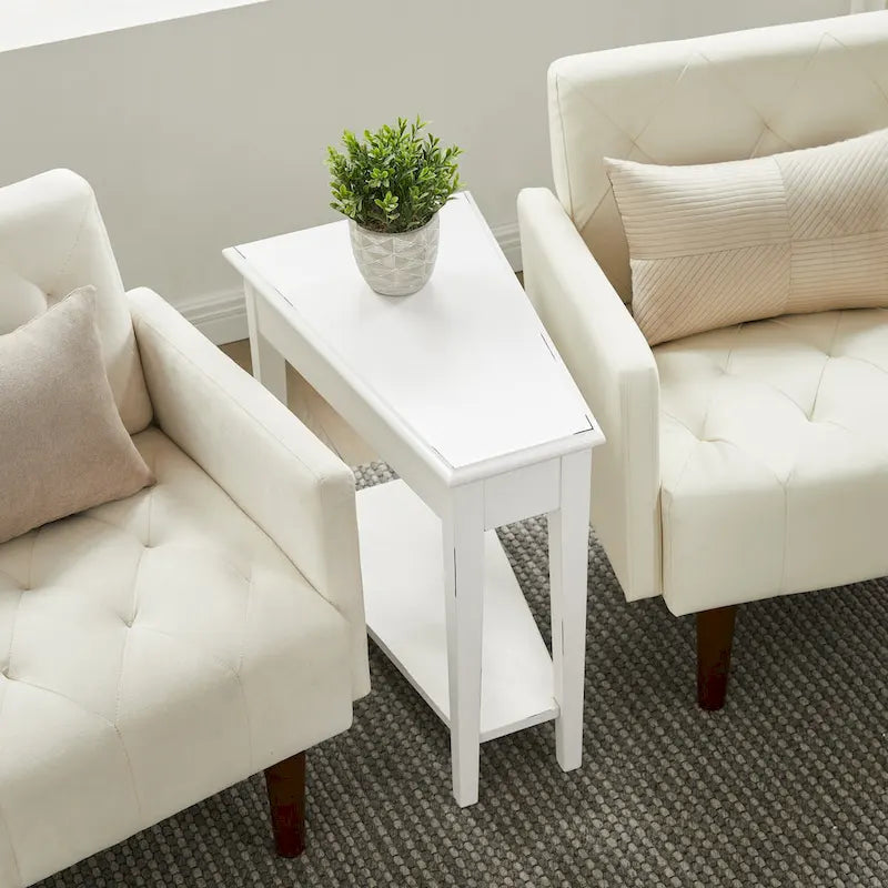 Table d'angle inclinable Leick Home avec étagère