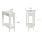 Table d'angle inclinable Leick Home avec étagère