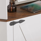 Armoire d'angle de 66 pouces de haut avec éclairage LED