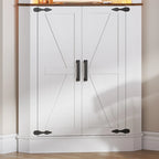 Armoire d'angle de 66 pouces de haut avec éclairage LED