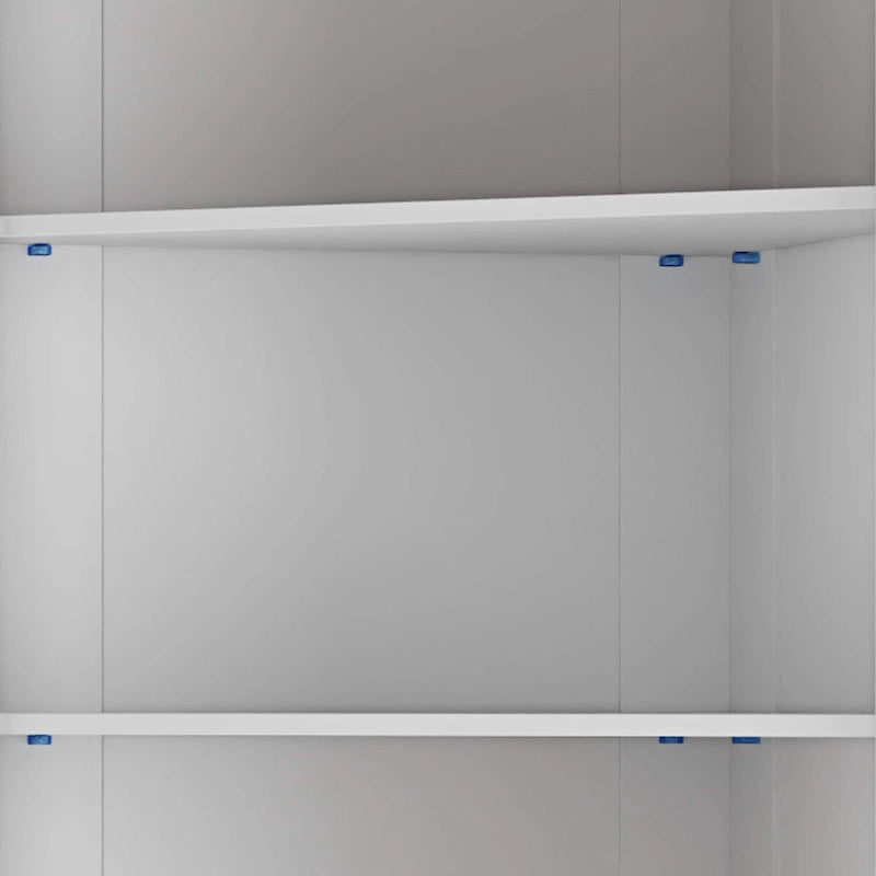 Armoire d'angle de 66 pouces de haut avec éclairage LED