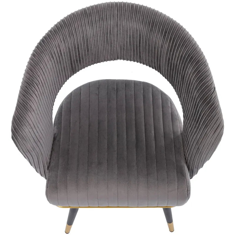 Chaise de salle à manger pivotante en velours avec pieds en métal, lot de 2