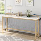 Console de rangement derrière canapé, table d'entrée étroite de 180 cm de long