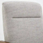 Fauteuil inclinable Taylor à accoudoirs en bois et dossier inclinable en tissu haute performance de Greyson Living