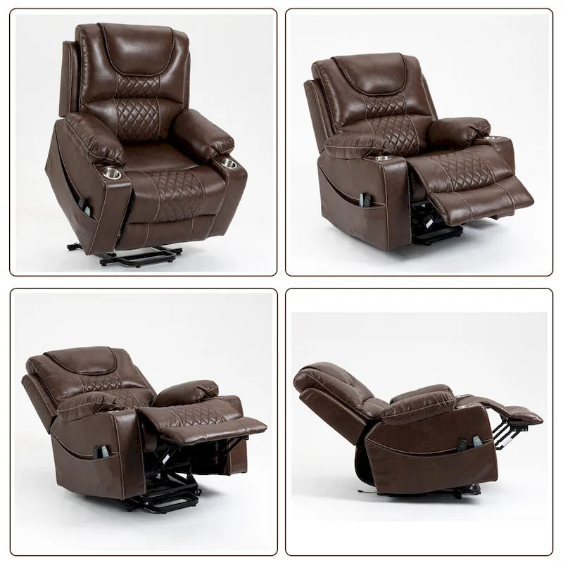 Fauteuil inclinable électrique surdimensionné, fauteuil releveur électrique pour personnes âgées, 400 lbs.