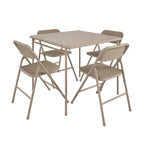 Ensemble table pliante en vinyle et chaises en tissu COSCO 5 pièces - 5 pièces