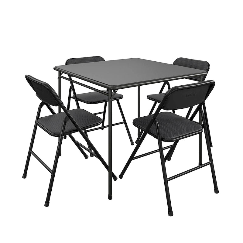 Ensemble table pliante en vinyle et chaises en tissu COSCO 5 pièces - 5 pièces
