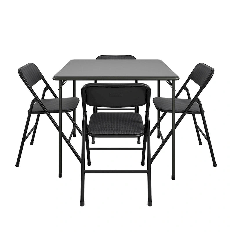 Ensemble table pliante en vinyle et chaises en tissu COSCO 5 pièces - 5 pièces
