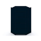Armoire d'angle moderne Mulberry à 3 sections et 4 tiroirs