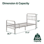 Cadre de lit plateforme en métal Priage by ZINUS