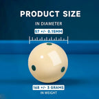 Boules de billard réglementaires GSE 2-1/4. Boules d'entraînement Pro-Cup.