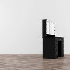 Coiffeuse de maquillage 40,2 W avec 3 miroirs pour l'habillage