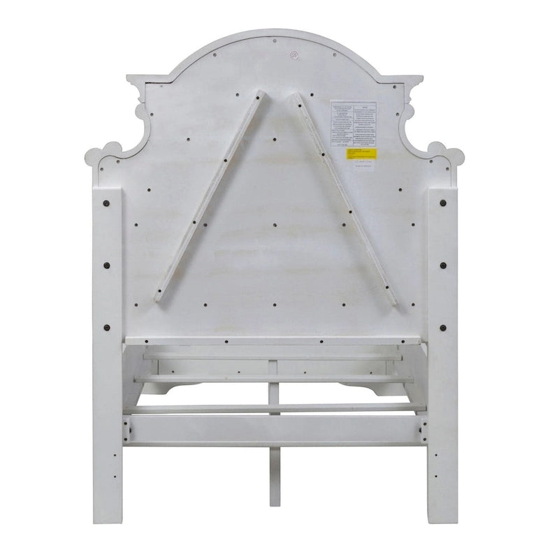 Lit rembourré blanc antique Magnolia Manor