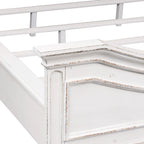 Lit rembourré blanc antique Magnolia Manor