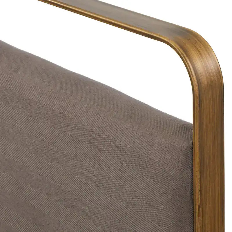 Angelo:ACCUEIL Lit plateforme rembourré Doreen pour lit queen