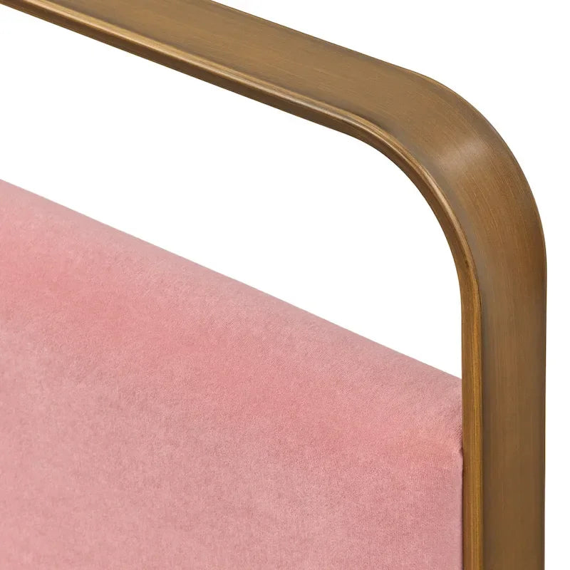 Angelo:ACCUEIL Lit plateforme rembourré Doreen pour lit queen